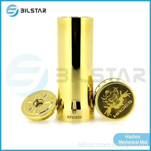 Full Mechanical E Cig New Gold Hades Mod Clone